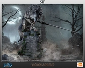 Statue Dark Souls : Sif The Great Grey Wolf