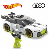 Hot wheels jeu de construction mega audi r8 lms gt2 12 cm