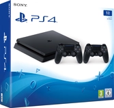 Console PS4 Slim + 2 Manettes DualShock 4 V2 - 1 To