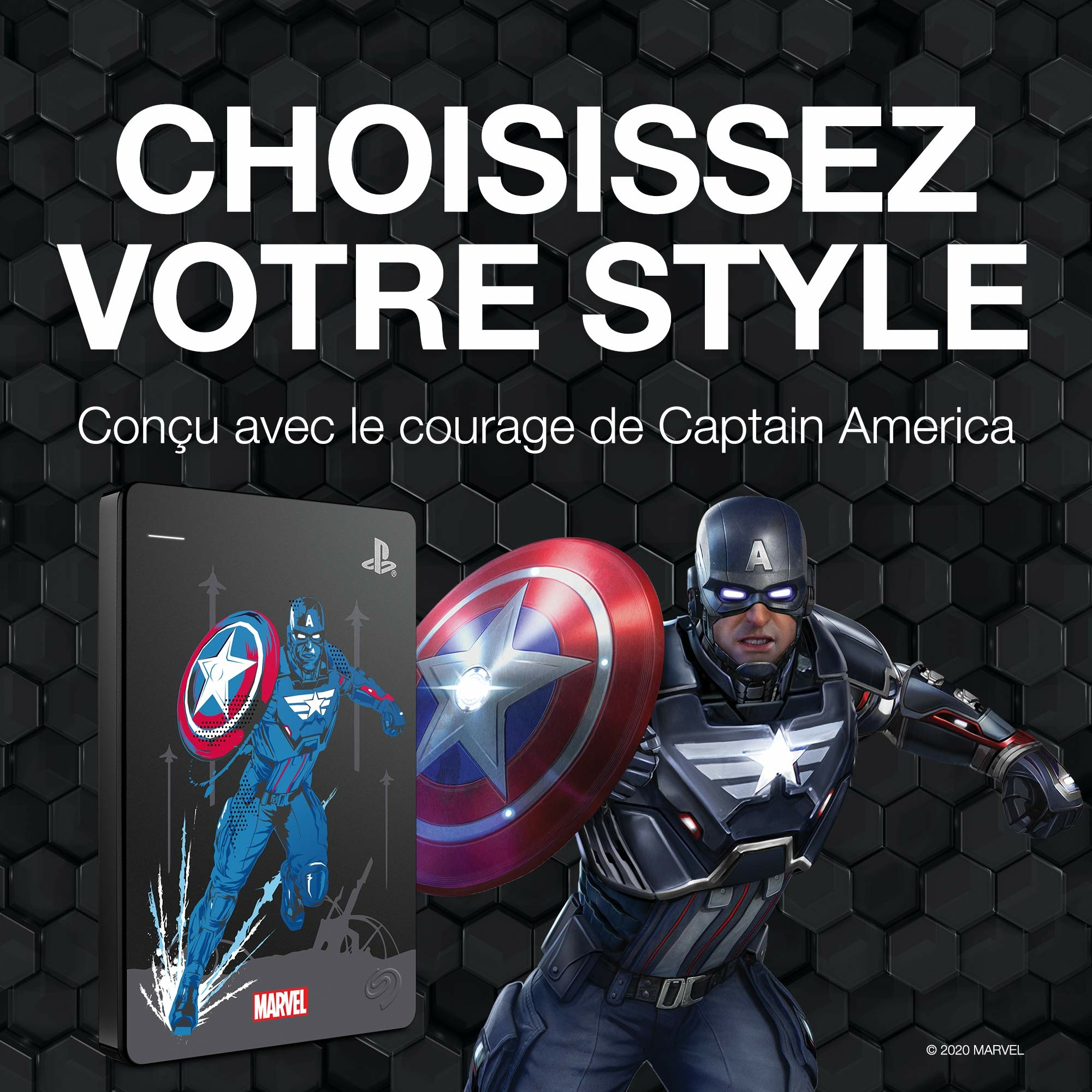 Disque Dur Externe Seagate Game Drive Collector 2To - Team Avengers