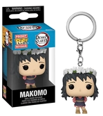 Demon slayer: kimetsu no yaiba présentoir porte-clés pocket pop! vinyl makomo (flower headdress) 4 cm (12)