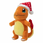 Pokémon peluche salamèche bonnet de noël 20 cm