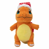 Pokémon peluche salamèche bonnet de noël 20 cm