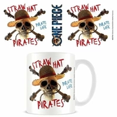 One Piece Netflix mug straw hat pirate emblem