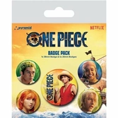 One piece - pack pins - live action the straw hats x 5