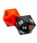 Dungeons & dragons salière et poivrière 3d dice