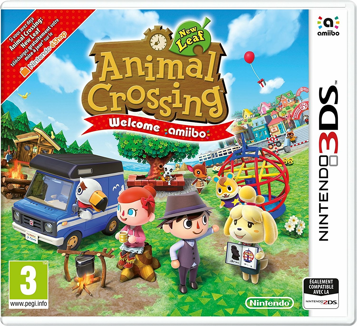 Animal Crossing new Leaf Welcome Amiibo + 1 carte Amiibo - 3DS
