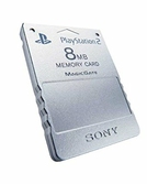 Carte Mémoire 8 Mo pour PlayStation 2 Oficielle argent