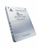 Carte Mémoire 8 Mo pour PlayStation 2 Oficielle argent