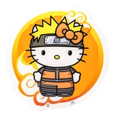 Naruto kitty lampara neon 30 cm naruto shippuden & hello kitty