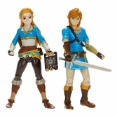 The legend of zelda pack 2 figurines princess zelda, link 10 cm