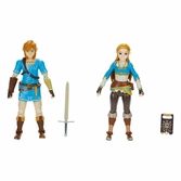 The legend of zelda pack 2 figurines princess zelda, link 10 cm