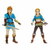The legend of zelda pack 2 figurines princess zelda, link 10 cm