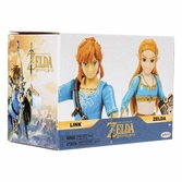 The legend of zelda pack 2 figurines princess zelda, link 10 cm