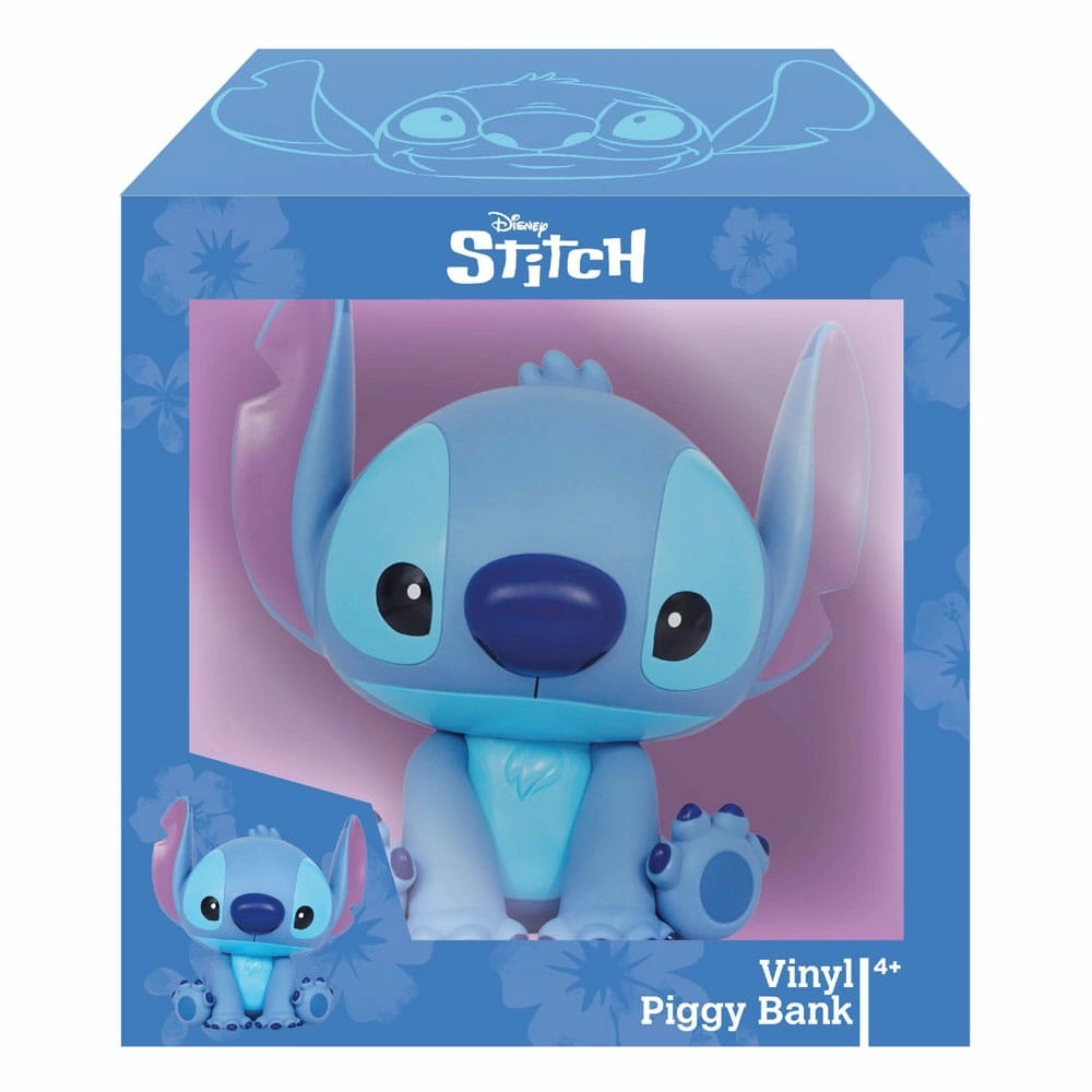 Tirelire Peluche Stitch Avec Scrump - Produit Officiel Disney, ~20 Cm, Douce Et Décorative