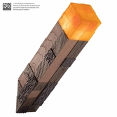 Minecraft réplique illuminating torch 25 cm