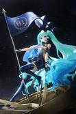 Hatsune miku statuette pvc birthday 2022 polaris ver. 30 cm
