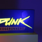 Cyberpunk edgerunner lampe led logo 22 cm