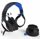 Casque sans fil et Enceintes Bluetooth Gioteck Stéréo FL-400 Bleu