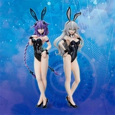 Hyperdimension neptunia statuette 1/4 black heart: bare leg bunny ver. 47 cm