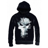 Sweat Punisher Distress Skull MARVEL Noir (XXL)