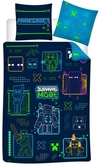 Minecraft - housse de couette en microfibre mode survie (140x200cm + 63x63cm)
