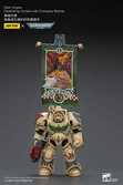 Warhammer 40k figurine 1/18 dark angels deathwing ancient with company banner 12 cm