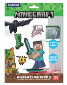 Mojang studios - minecraft - set de stickers pour fenêtre