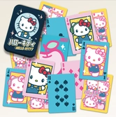 Hello kitty - cartes à jouer avec boîte de rangement en métal
