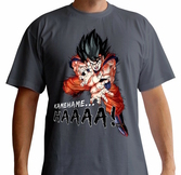 T-shirt Dragon Ball Z KAMEHAMEHA Gris Foncé (XS)