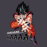 T-shirt Dragon Ball Z KAMEHAMEHA Gris Foncé (L)