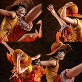 One piece statuette pvc p.o.p. neo-maximum luffy & ace bond between brothers 20th limited ver. 25 cm