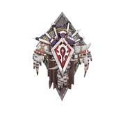 World of warcraft décoration murale horde 30 cm
