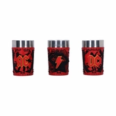 Ac/dc pack 3 verres à shot logo
