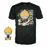 Dragonball z pop! & tee set figurine et t-shirt majin vegeta (gw) (l)