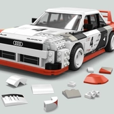 Hot wheels jeu de construction mega 1/15 audi 90 quattro imsa gto 29 cm