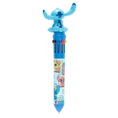 Stitch - stylo-bille 10 couleurs 3d
