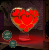 The legend of zelda - coeur - lampe 25cm