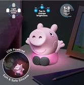 Peppa pig - lampe en silicone rechargeable 14cm
