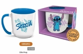 Stitch - flower - mug elite intérieur coloré - 384ml