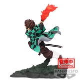 Demon slayer - tanjiro kamado - figurine combination battle 1/2 9cm