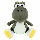 Super mario - yoshi noir - peluche 20cm