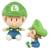 Super mario - baby luigi - peluche 16cm