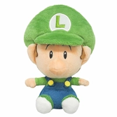 Super mario - baby luigi - peluche 16cm