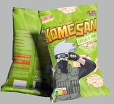 Naruto shippuden - komesan 'chips de riz' - kakashi -60g -crème oignon