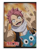 Fairy tail - natsu & happy - plaid en polaire 100x140cm