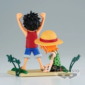 One piece - luffy & nami - figurine wcf-log stories 7cm