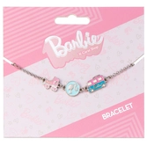 Barbie - bracelet en chaine - silhouette, skate & camping-car