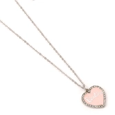 Barbie - collier chaine - coeur rose