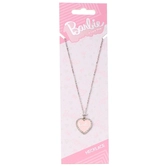 Barbie - collier chaine - coeur rose